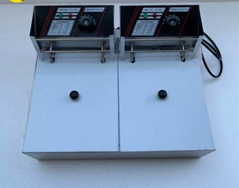 6L 不锈钢双杠电炸炉 ，小吃店专用 功率...