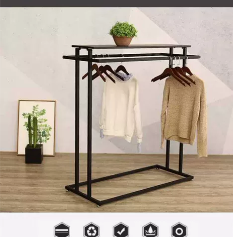 服装店展示架落地式龙门挂衣架中岛落地式 感...