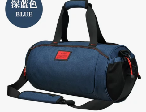米熙旅行包 手提包运动包健身包男士训练包圆...