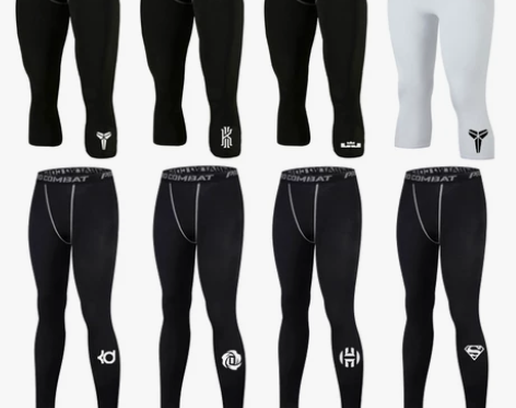 篮球打底运动七分紧身裤高弹力健身服训练跑步...