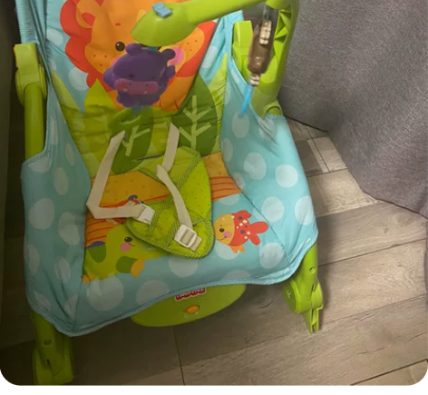 费雪摇椅 布书 图中新旧程度，60元自提 ...