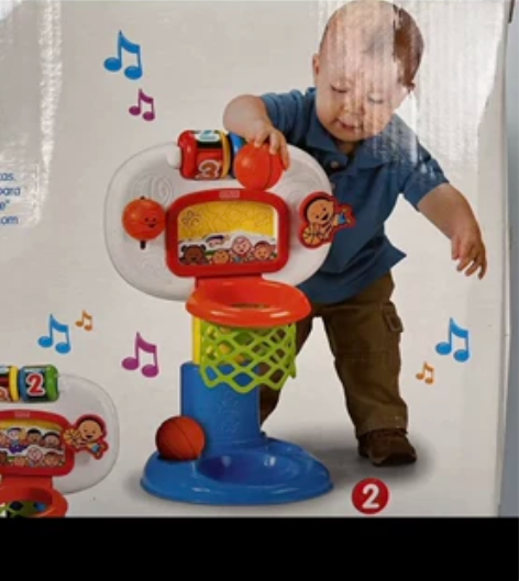 闲置：全新小小篮球架！牌子：费雪 感兴趣的...