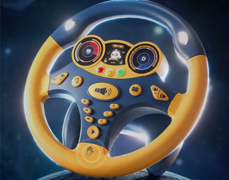 儿童副驾驶方向盘玩具仿真模拟汽车宝宝婴儿车...