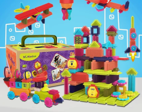 【欢聚价】纽奇鬃毛积木儿童玩具益智3-6岁...