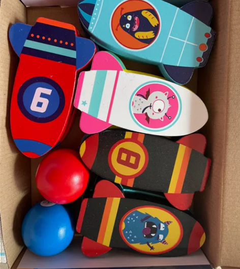 全新木制保龄球玩具，未使用闲置 感兴趣的话...