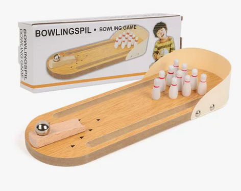 儿童益智木制玩具迷你保龄球幼儿亲子互动桌面...