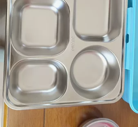 全新，304不锈钢分格饭盒，一个小汤碗，带...