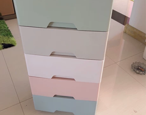 【全新清仓】加厚塑料多层床头抽屉式收纳柜儿...