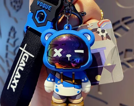 【特价包邮！】潮酷闪电小熊钥匙扣个性包挂饰...