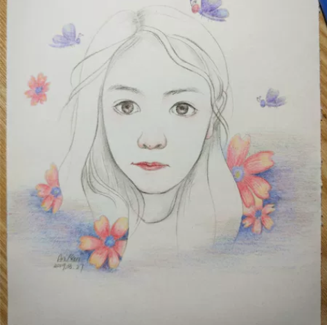 彩铅手绘,丙烯,油画,都可接受定制这是学生...