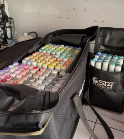 正品STA斯塔6801双头油性马克笔30 ...