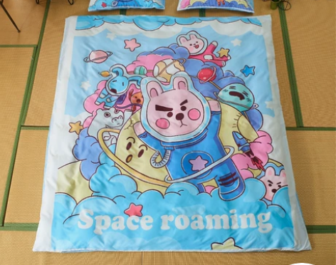 清仓处理！非常可爱涂鸦手绘数码印花工艺保暖...