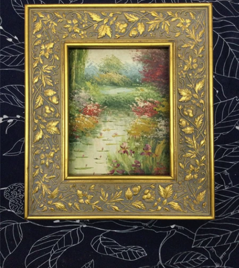 #年末特价#vintage西洋手绘布面油画...