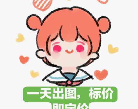 【头像定制，24小时内出图】手绘定制卡通奶...