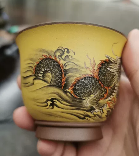 紫砂主人杯，精美刻绘，画龙维妙维肖 感兴趣...