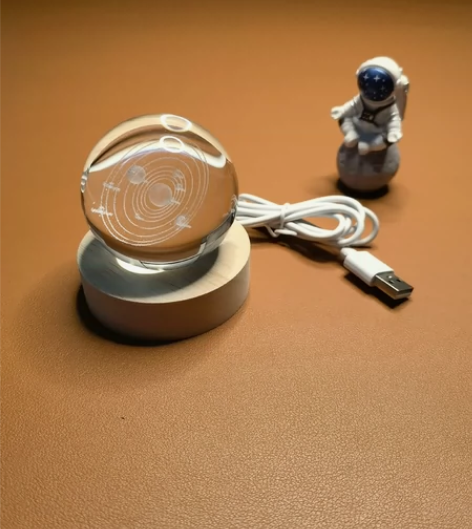 毕业季宇宙发光水晶球小夜灯送女生男生情侣闺...