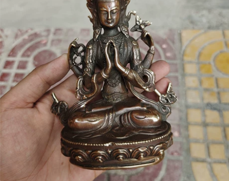 四臂观音佛像 居家供奉家用 乔迁新居礼品 ...