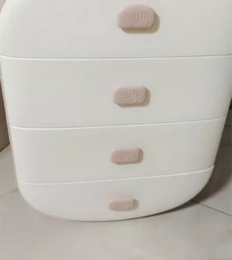 桌面抽屉式收纳盒柜子化妆品首饰多层箱学生小...