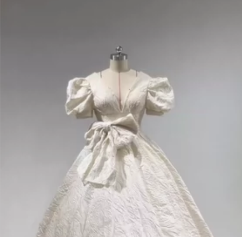 立体裁剪服装设计工艺立裁提花布婚纱 婚纱工...