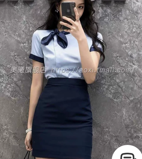 奥曦旗舰店 正品s号 前台工作服 因工作只...