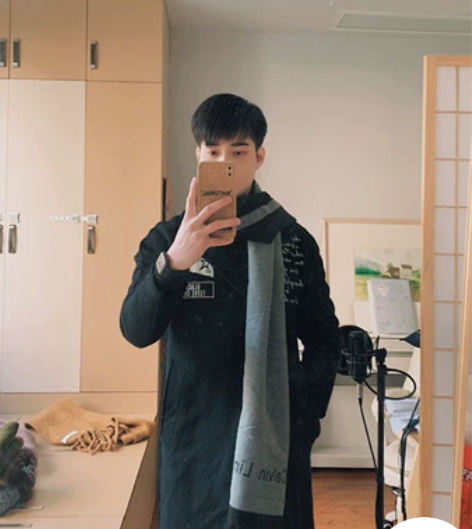 男生 冬季 围巾 灰色 面料舒服柔软 双面...