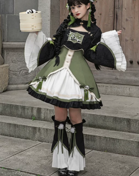 ?服装女装 原创国牌秋冬lolita功夫滚...