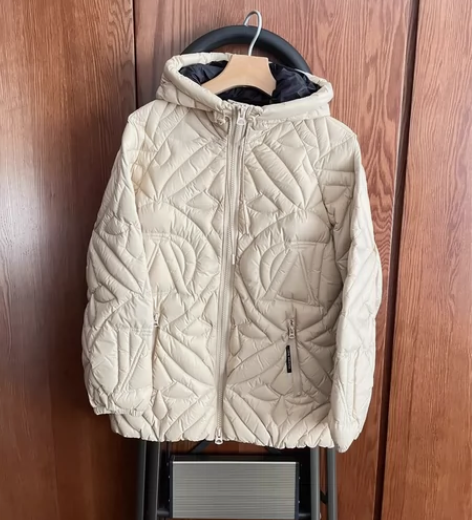 大地素经典老花羽绒服xs码 假一赔百  这...