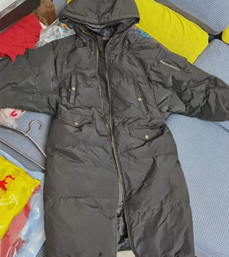 韩国代购的长款羽绒服，廓形休闲款式，不挑身...