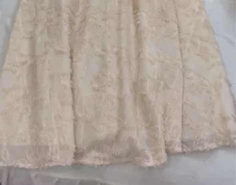 早春新款法式超仙温柔松紧腰提花流苏A字垂感...