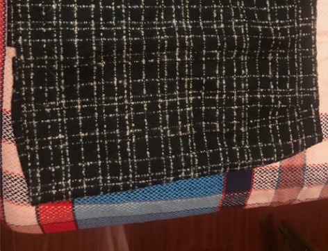 九成新韩国购入呢子面料一步裙 开缝M码  ...