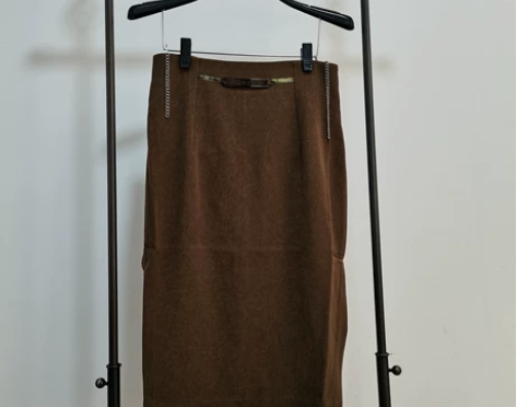 哥弟正品职场半身裙一步裙短裙直筒带侧开叉隐...