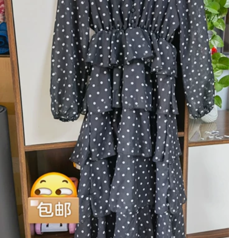 雪纺裙，M码，110斤以下可穿，身高156...