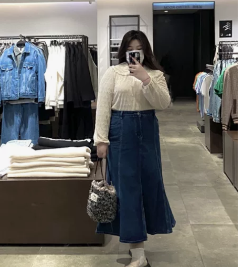 300斤特大码胖mm高腰牛仔半身裙春夏季女...