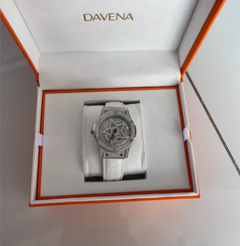 DAVENA蒂玮娜时来运转五芒星手表女款满...