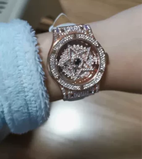 Davena蒂玮娜五芒星时来运转手表女镂空...