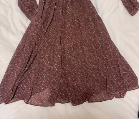 春秋雪纺连衣裙 日系风格 两年前银泰购入 ...