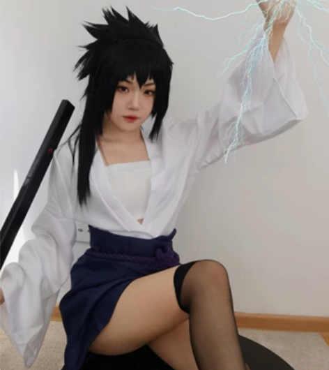 宇智波佐助性转cos 没有鞋 刀不出，因为...