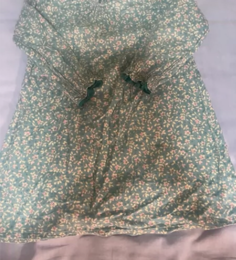 纯棉 女童外贸田园小碎花上衣连衣裙 北欧简...