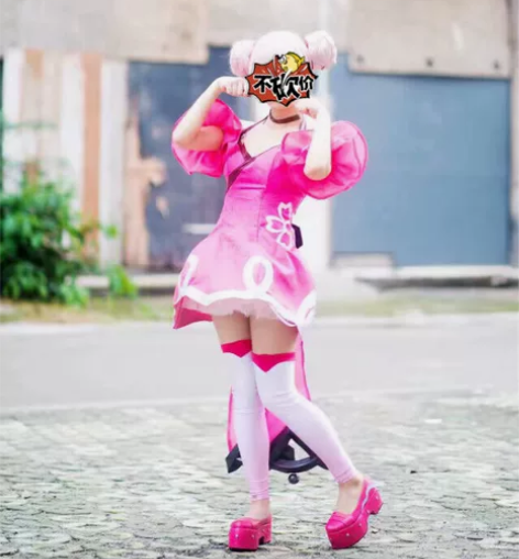 多肉君王者荣耀小乔cos服女恋之微风女装旗...