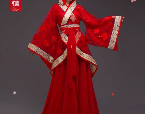 ?【包邮出】汉服女中国风唐朝贵妃仙女新娘性...