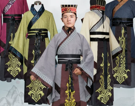 春秋战国大臣古装老夫孔子儒家汉服古代大汉天...