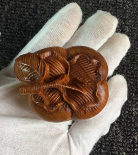 陈化崖柏工艺品木雕根雕手把摆件，事事如意！...