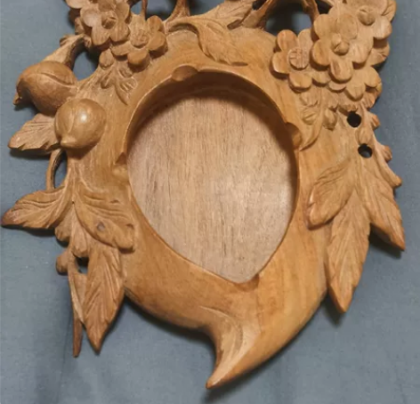 木雕，喜鹊寿桃。标价是卖家  售出不退 感...