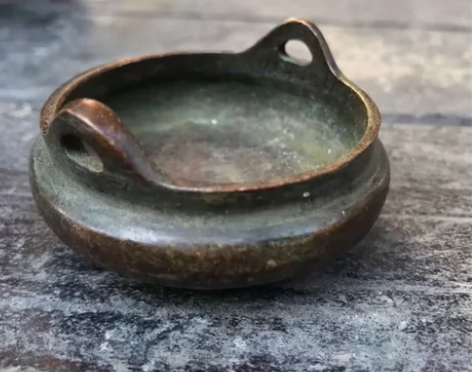 合金铜小香炉铜香炉冲天耳铜香炉纯铜三足香炉...