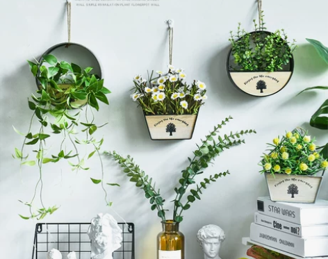 墙面墙壁遮挡挂件创意挂墙的小饰品花篮壁挂植...