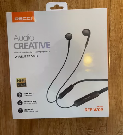 Recci锐思无线运动蓝牙耳机，跑步挂脖颈...