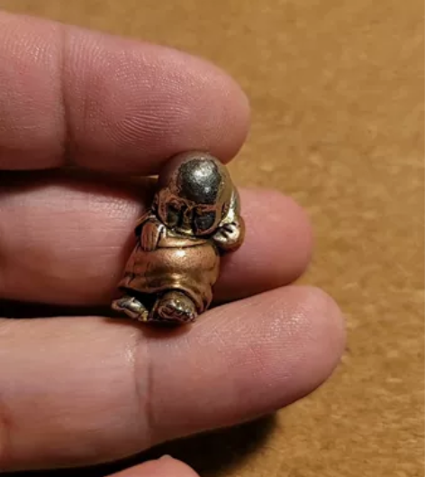 紫铜 鎏金 小和尚 小和尚造型非常可爱  ...