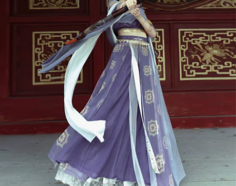 捌伍柒原创琼瑶公主异域风敦煌飞天改良汉服女...