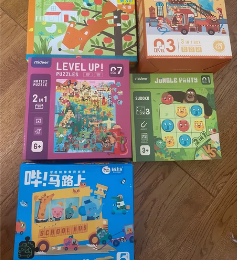 宝宝的拼图和数独，mideer 和美乐童年...