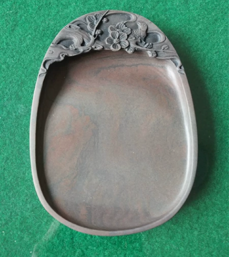 端砚喜上眉梢,六寸老宋坑,石品丰富,发墨如...